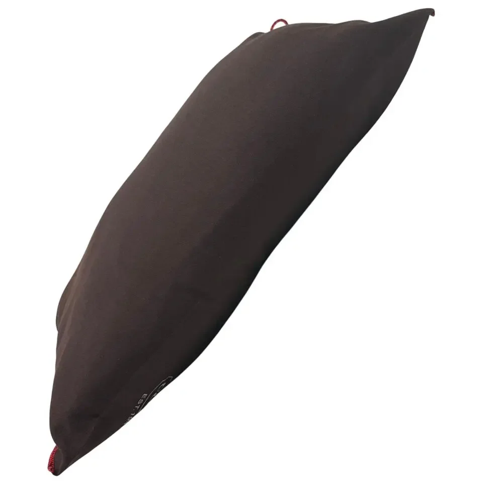 Upcycled Accent Pillow 14x18 Made from Authentic Dust Cover Brown